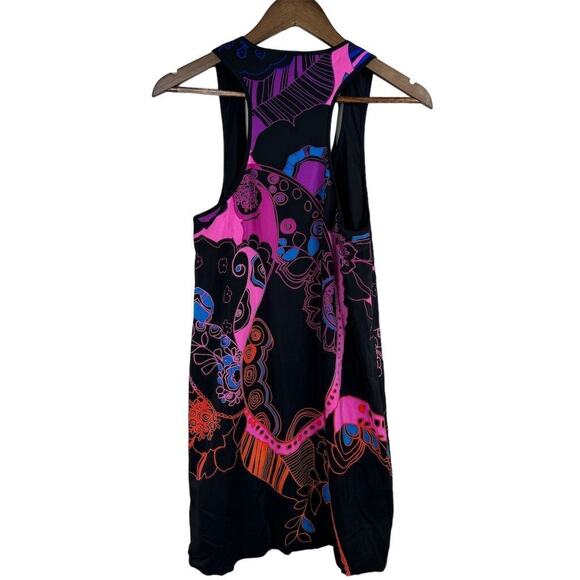 Tibi New York Women's M Multicolor Geometric Halter Bubble Hem Dress‎ - Picture 2 of 11